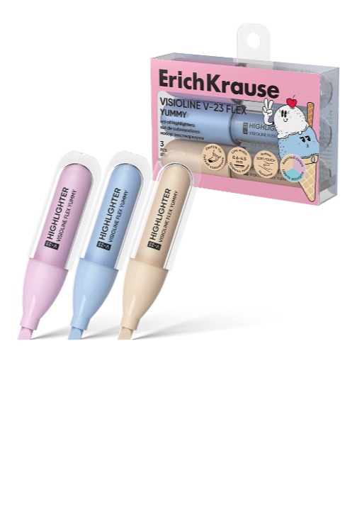 סט 3 מדגישים V-23 YUMMY